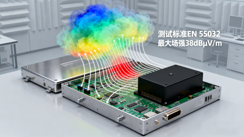 电磁感应仿真云图与EMC测试场景